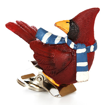 

Игрушка для елки на прищепке "Коллекция Традиции" Птичка красная в шарфе полирезина 9.5 см 1 шт