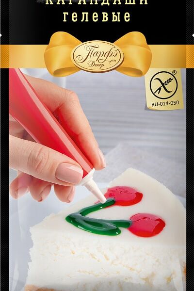 Карандаши кондитерские Парфэ гелевые цветные 64г