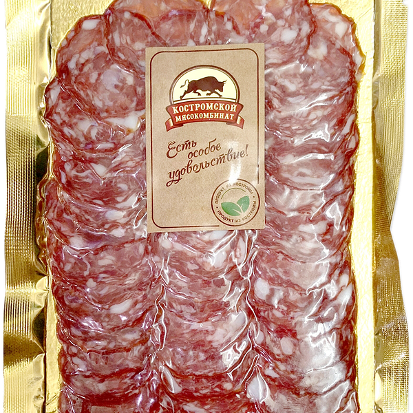 Колбаса Костромской МК Сальчичон сырокопченая нарезка