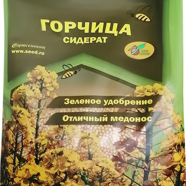 Семена сидераты ДОМ СЕМЯН Горчица Радуга белая