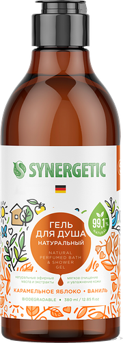 Гель для душа Synergetic Натуральный яблоко-ваниль 380 мл