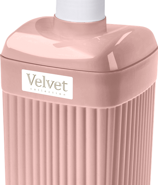 Диспенсер для мыла БЫТПЛАСТ Velvet, пластик, розовый
