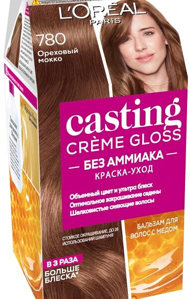 Краска-уход для волос Loreal Paris Casting Creme Gloss 780 Ореховый мокко