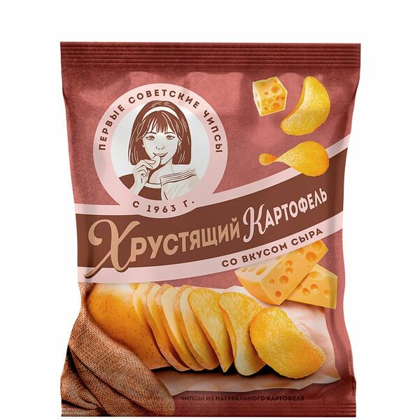 Чипсы картофельные Хрустящий Картофель со вкусом сыра 70 г