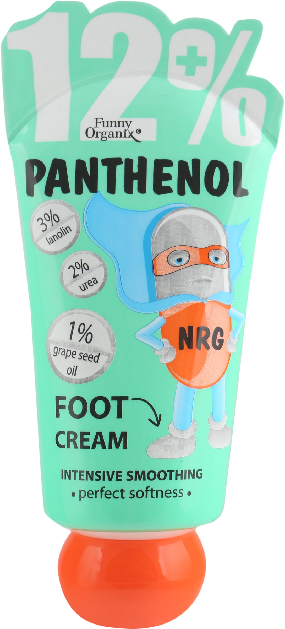 

Крем для ног Funny Organix Panthenol Nrg смягчающий, 45 мл