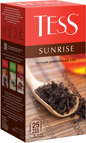 

Чай черный Tess Sunrise 25 пакетиков 45 г
