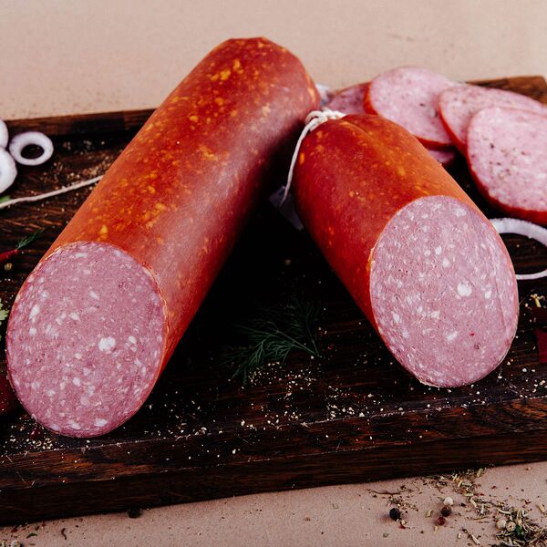 Колбаса Сервелат копчено-вареная