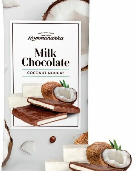 Шоколад Коммунарка Milk Chocolate Coconut Nougat молочный с кокосовой нугой 80г