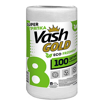 Тряпка Vash Gold Eco Friendly для ежедневной уборки 100л/рулон