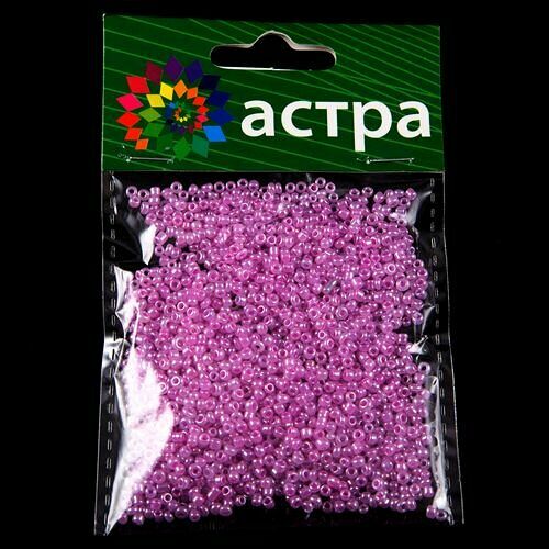 Бисер Astra&Craft 11/0, 20г(151 т.розовый/жемчужный),упак