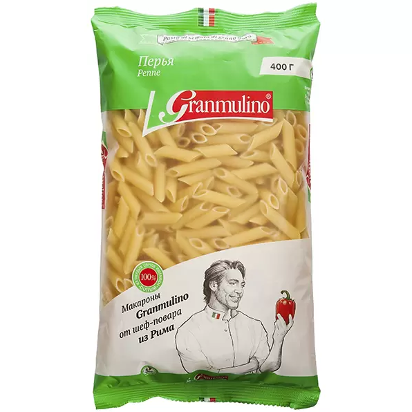 

Макароны Granmulino перья 400 г
