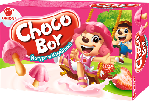 

Печенье Orion Choco Boy Йогурт и клубника 40 г
