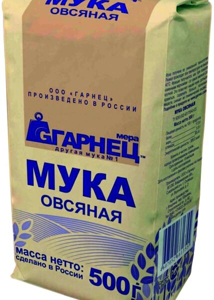 Мука Гарнец Овсяная 500г