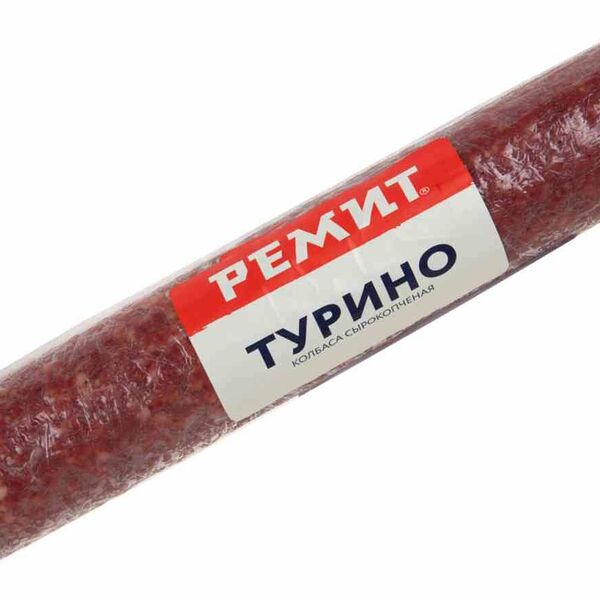 Колбаса сырокопченая Ремит куриная Турино упаковка ~400-500 г