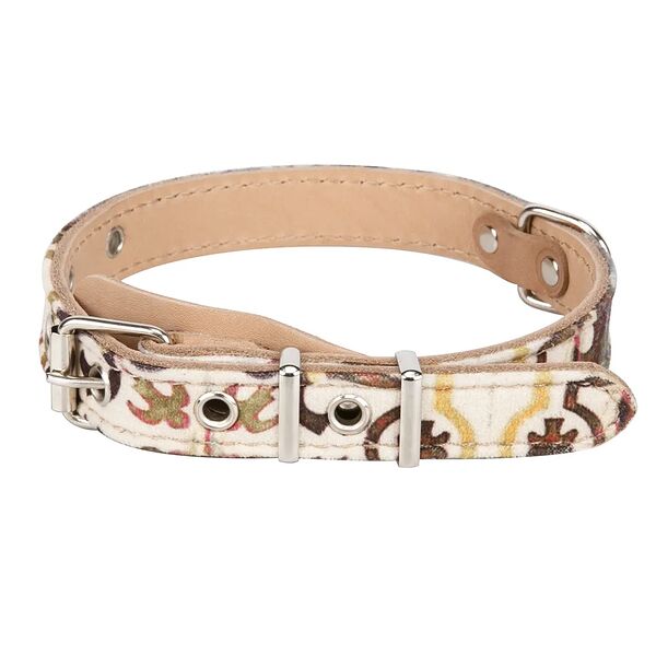 Ошейник для собак Мозаика, натурально-зеленый, 20 мм