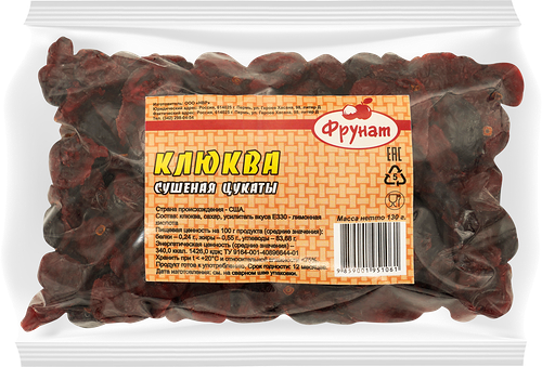 Клюква ФРУНАТ сушеная, 130г