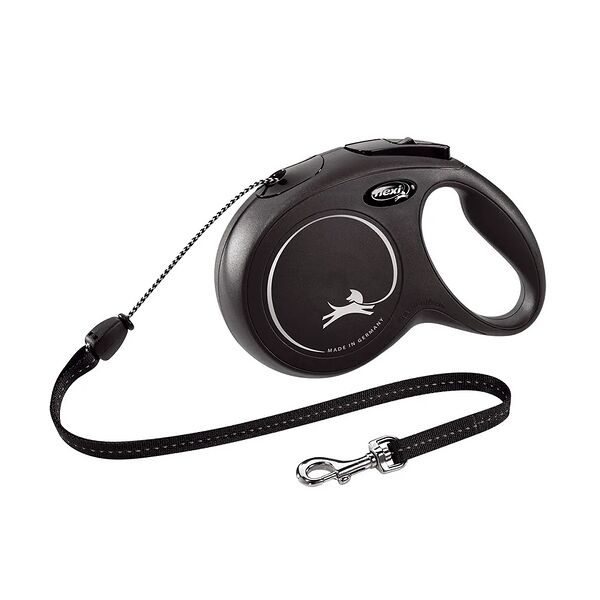 Рулетка Flexi New Classic для собак до 20 кг (8 м трос) M, Черный