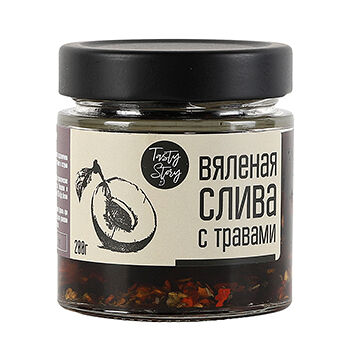 Слива Tasty Story вяленая в масле с чесноком, острым перцем и травами