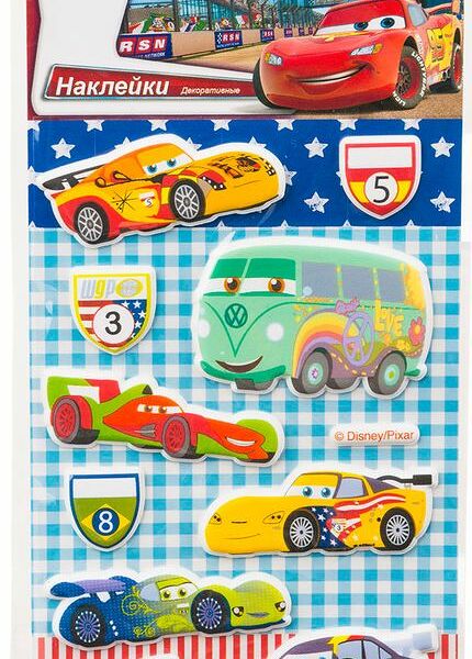 Наклейки Disney Тачки 5 декоративные