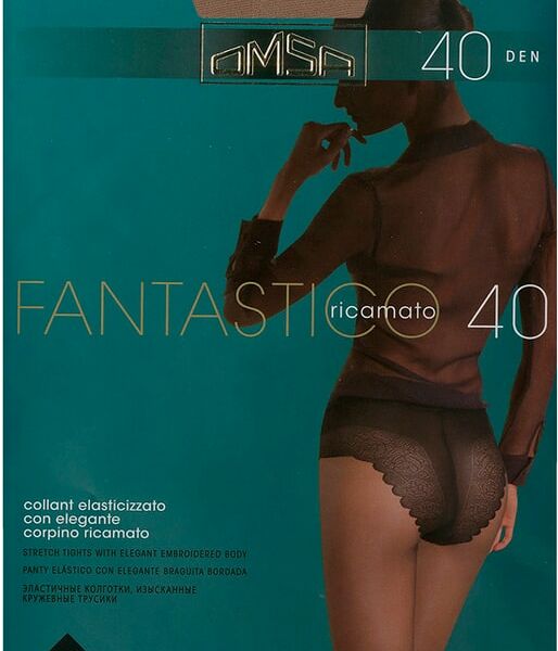 Колготки Omsa Fantastico 40 Daino Загар медного оттенка Размер 4