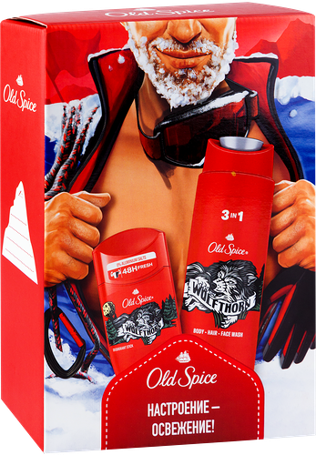 Набор подарочный мужской OLD SPICE Дезодорант-стик Wolfthorn, 50мл+Гель для душа Wolfthorn, 250мл