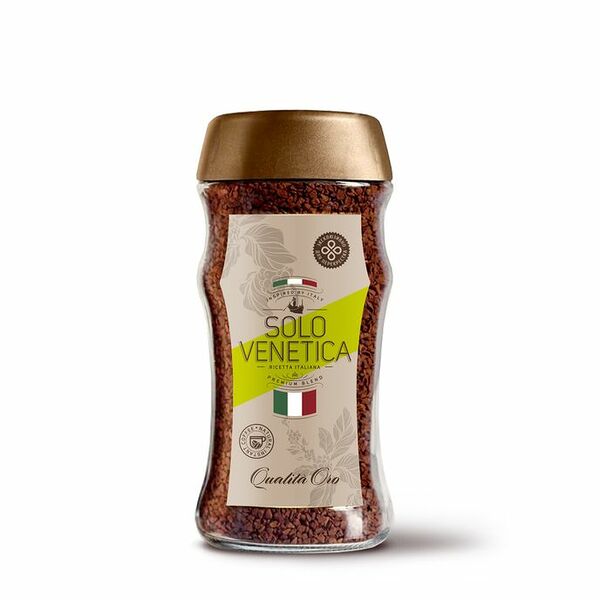 Кофе Solo Venetica Qualita Oro натуральный растворимый сублимированный, 95г