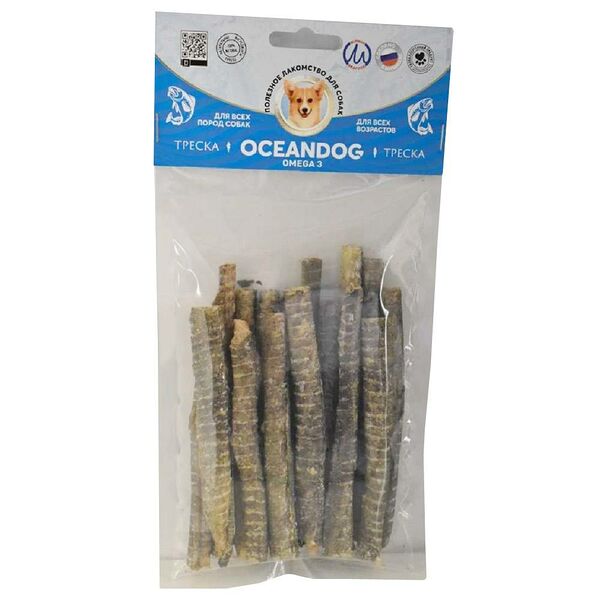 Лакомство для собак OCEANDOG из сушеной кожи атлантической трески