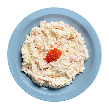 Салат из кальмаров с красной икрой от бренд-шефа АВ