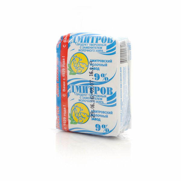 Продукт творожный 9% ТМ Дмитровский молочный завод