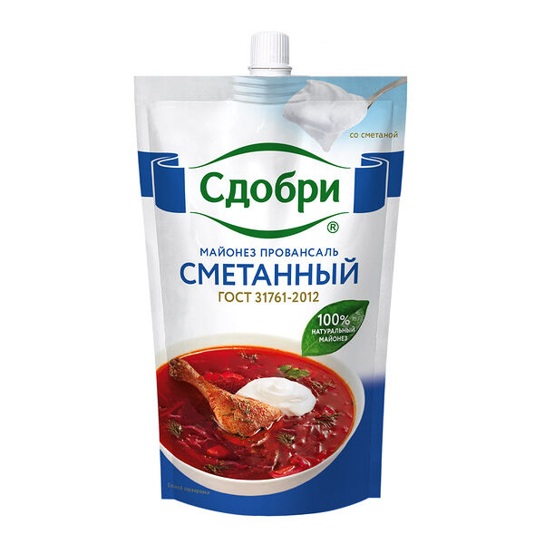 Майонез Сдобри Сметанный 50.5%