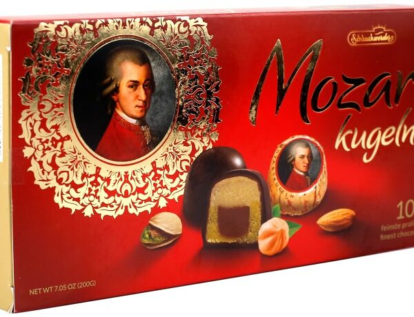 Конфеты Schluckwerder Mozart Kugeln шоколадные 200г