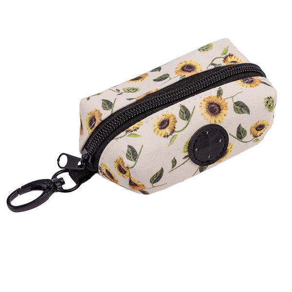 Диспенсер Pure Sun для пакетов в цветочек, белая