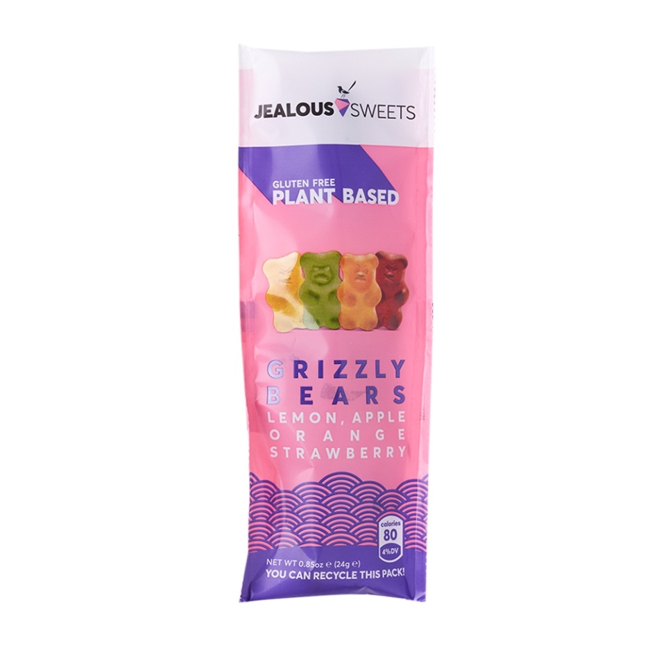 

Конфеты желейные Jealous Sweets со вкусом яблока, лимона, клубники и апельсина 24г, Франция