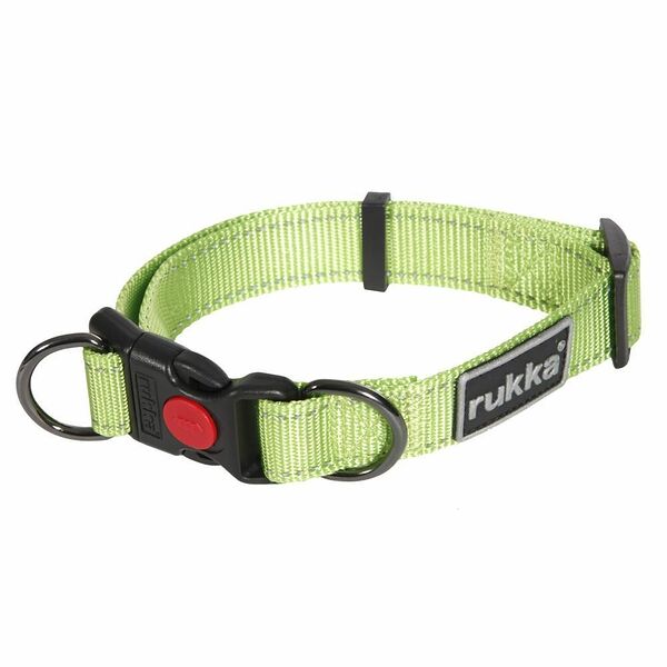 Ошейник для собак Rukka Bliss 15мм (20-30см) зеленый