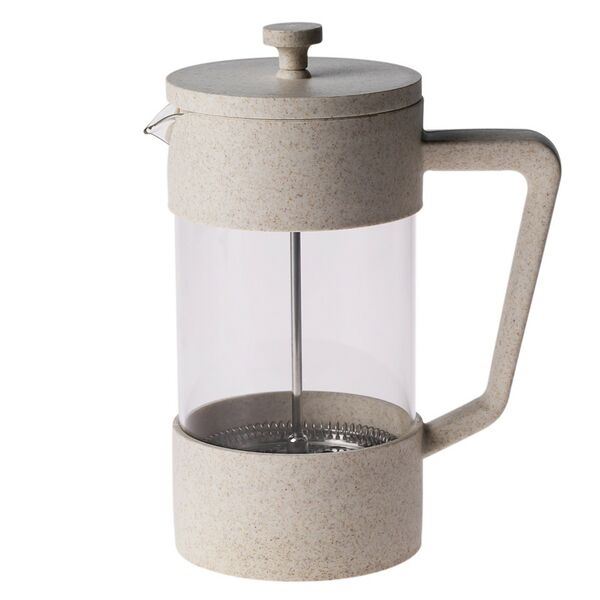 Френч-пресс Домовой, 1000 мл, серый, стекло/пластик