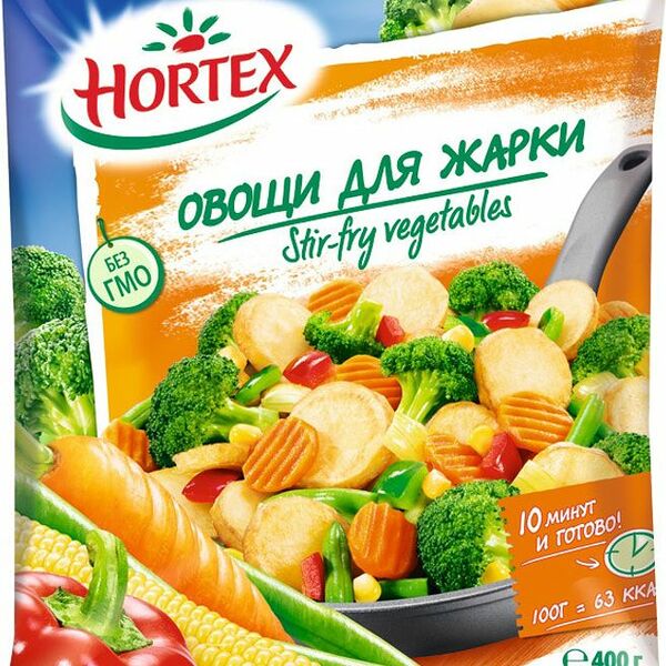 Смесь овощная Hortex Овощи для жарки замороженная