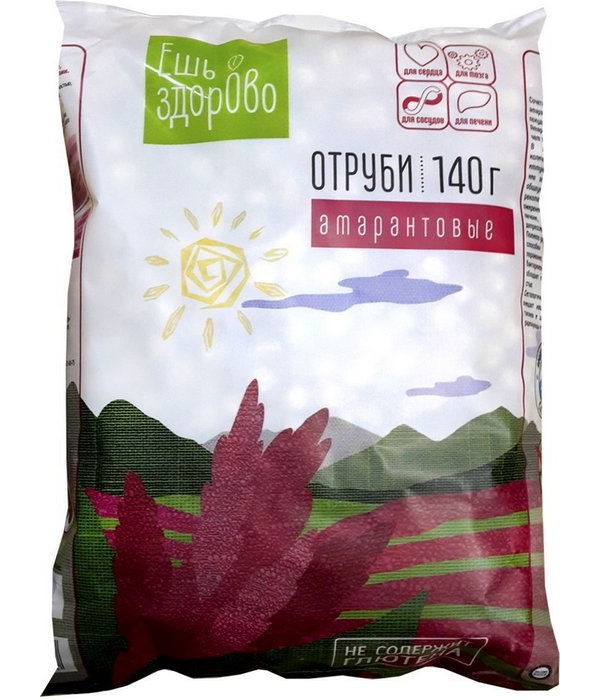 

Отруби Ешь здорово амарантовые 140 г