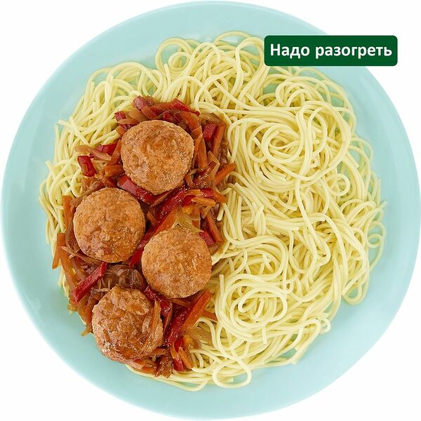 Боллы из индейки с яичной лапшой и кисло-сладким соусом Шеф Перекрёсток, 280г