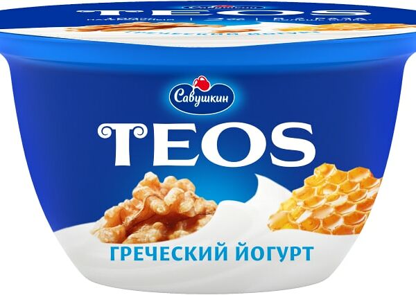 Йогурт Teos Греческий Грецкий орех-Мед 2% 140г