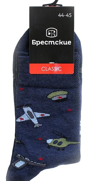 Носки мужские Брестские Темно-синий меланж Размер 44-45