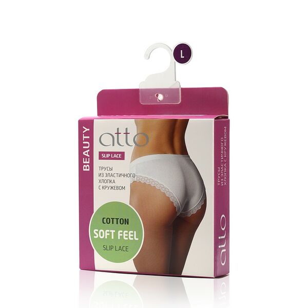 Женские трусы Atto Beauty Slip Lace , Белый , L
