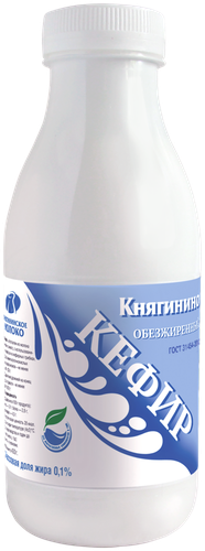 

Кефир Княгинино обезжиренный 430 г