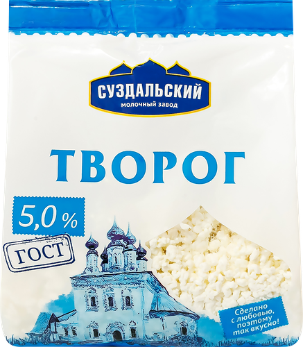 Творог МЗ СУЗДАЛЬСКИЙ 5%, без змж