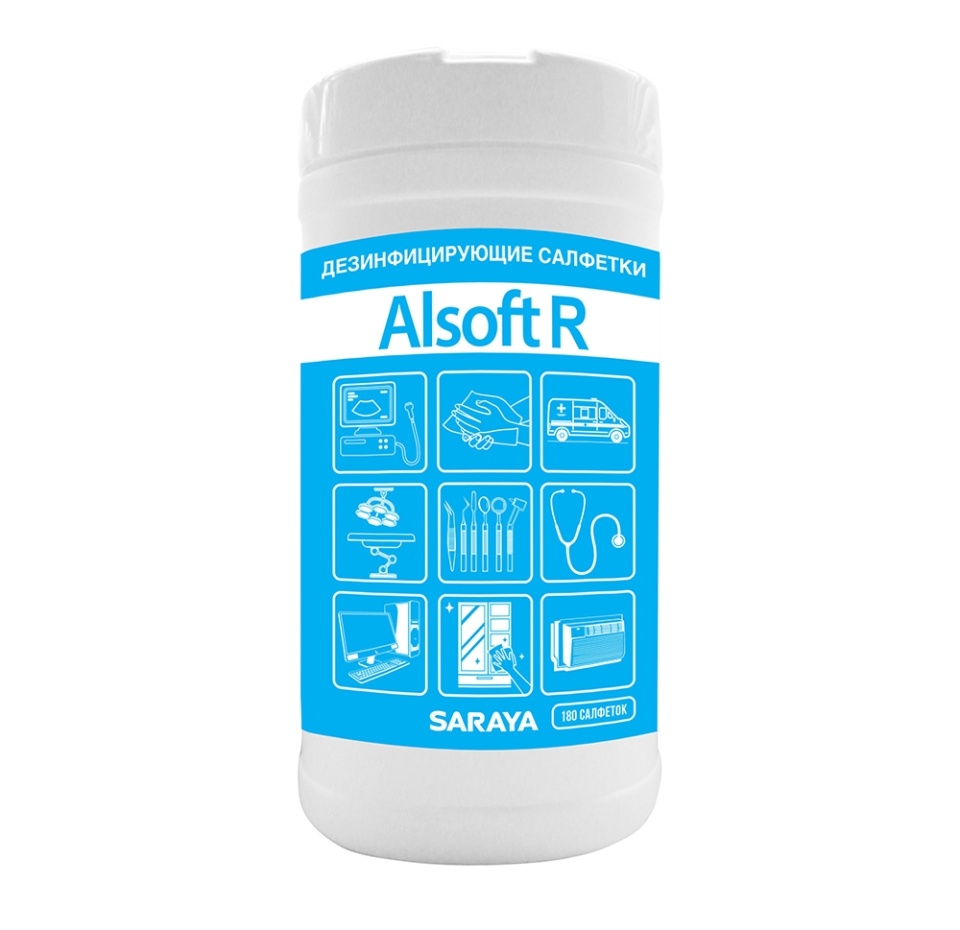 

Салфетки влажные Alsoft R дезинфицирующие 180шт Россия