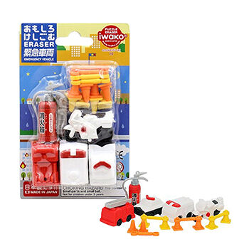 Набор ластиков Iwako Машины служб спасения, 10 штук