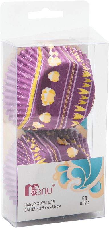 

Набор форм для выпечки Menu 5х3,5 см 50 шт бумага дизайн в ассортименте