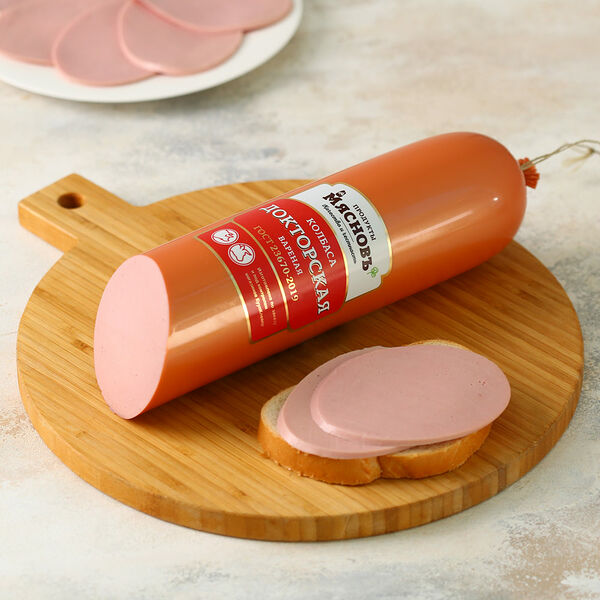 Колбаса Докторская ГОСТ вареная в полиамидной оболочке МясновЪ 