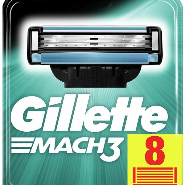 Кассеты для бритья Gillette Mach3 сменные, 8шт
