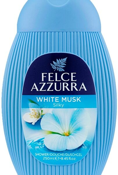 Гель для душа Felce Azzurra С насыщенным ароматом с цветочными нотами Белый мускус 250мл