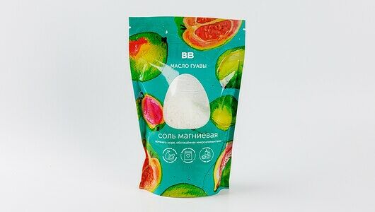 Соль для ванн магниевая с маслом гуавы